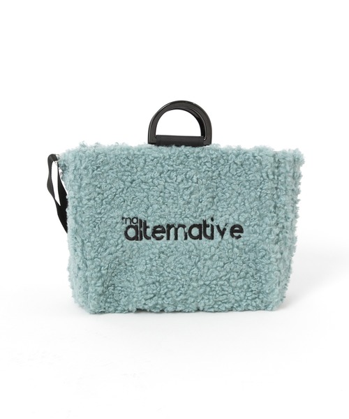 RNA(アールエヌエー)の「E5185 シープボアBIGトート(トートバッグ・レディース・イエロー/ベージュ/ブルー・FREE)」の8枚目の写真