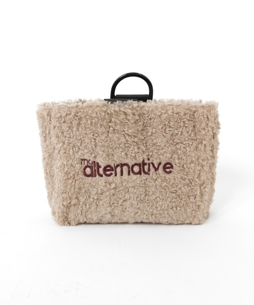 RNA(アールエヌエー)の「E5185 シープボアBIGトート(トートバッグ・レディース・イエロー/ベージュ/ブルー・FREE)」の4枚目の写真