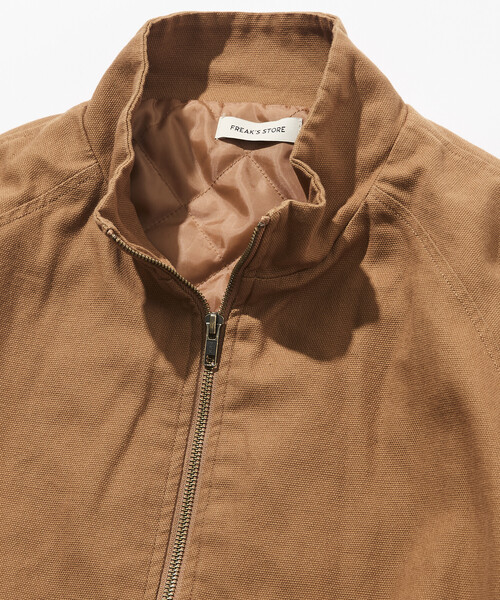 FREAK'S STORE(フリークスストア)の「限定展開 ビッグシルエット スタンドカラー ダック ブルゾン / キルティング 中綿(ブルゾン・メンズ・ブラック/チャコールグレー/ブラウン/ベージュ・SMALL/MEDIUM/LARGE)」の5枚目の写真