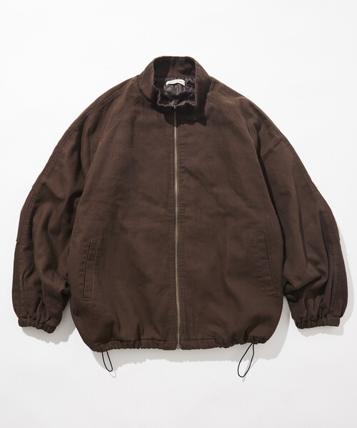 限定展開 ビッグシルエット スタンドカラー ダック ブルゾン