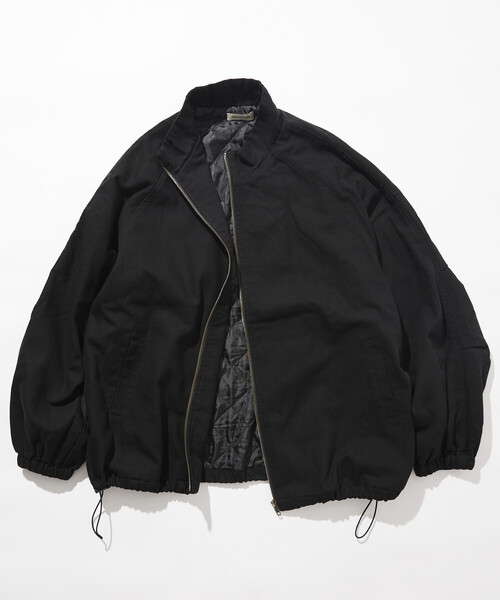 限定展開 ビッグシルエット スタンドカラー ダック ブルゾン