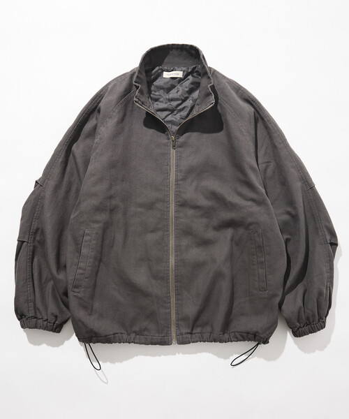 限定展開 ビッグシルエット スタンドカラー ダック ブルゾン