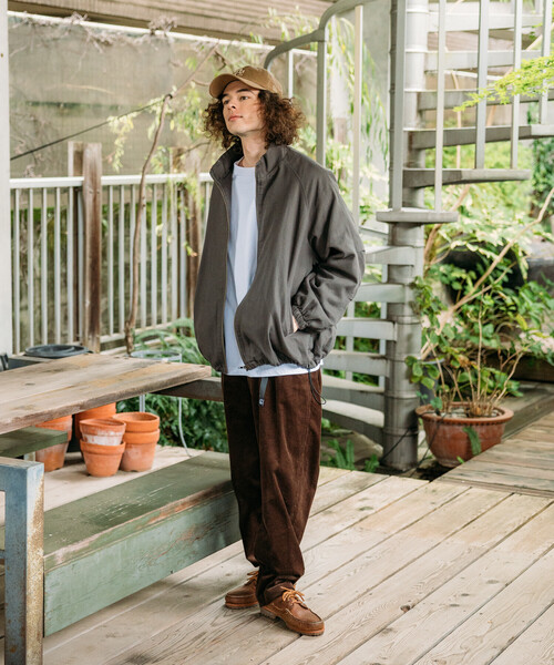 セール】限定展開 ビッグシルエット スタンドカラー ダック ブルゾン