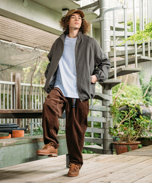 セール】限定展開 ビッグシルエット スタンドカラー ダック ブルゾン