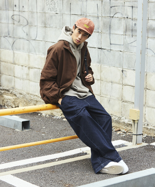 セール】限定展開 ビッグシルエット スタンドカラー ダック ブルゾン