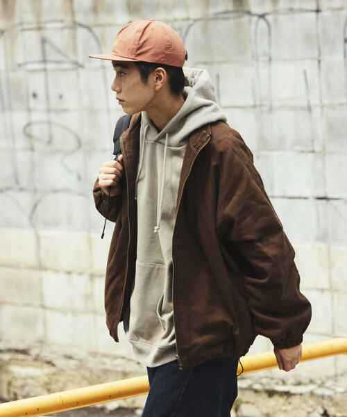 限定展開 ビッグシルエット スタンドカラー ダック ブルゾン