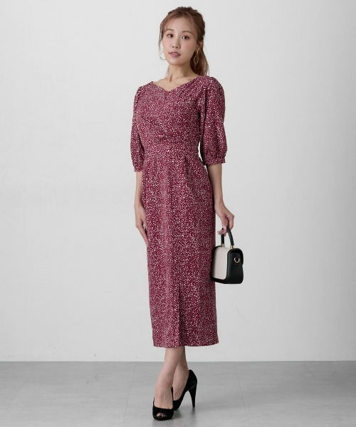 値下げしました！早い者勝ち！ペプラム　フェイクワンピース　タイトワンピース ERUKEI エルケイ】ペプラム風 /バイカラー/ ノースリーブ