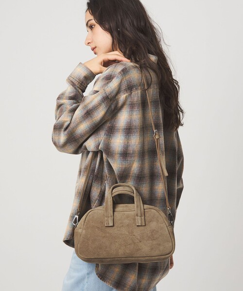 CHRISTIAN VILLA＞ボストンバッグ（スエード）（トートバッグ