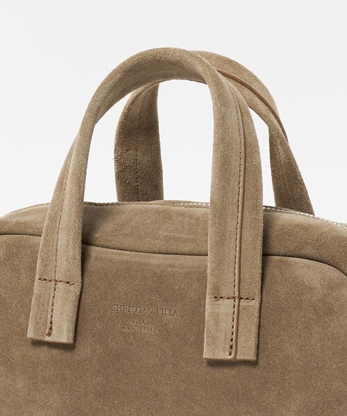 セール】＜CHRISTIAN VILLA＞ボストンバッグ（スエード）（トート
