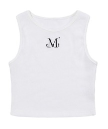 MUCENT | ALLEN BACK DETAIL MINI CROP SLEEVELESS(タンクトップ)