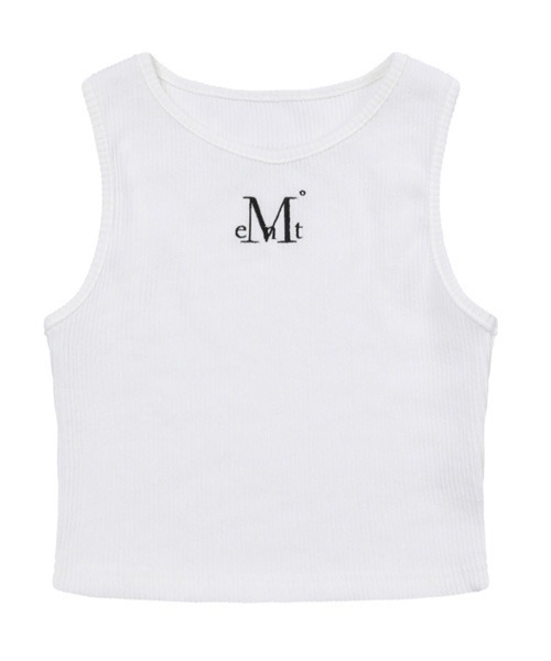 MUCENT（ムセント）の「ALLEN BACK DETAIL MINI CROP SLEEVELESS（タンクトップ・レディース・ホワイト・FREE）」の2枚目の写真