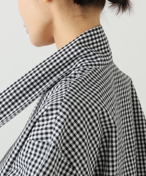 PROVOKE （プロヴォーク）の「PROVOKE/プロヴォーク ギンガムボウタイシャツ PV-030071（シャツ/ブラウス・レディース・ブラック/ブラウン・FREE）」の16枚目の写真