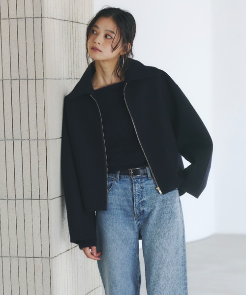 リバーウールショートコート（ブルゾン）｜anuans（アニュアンス）の