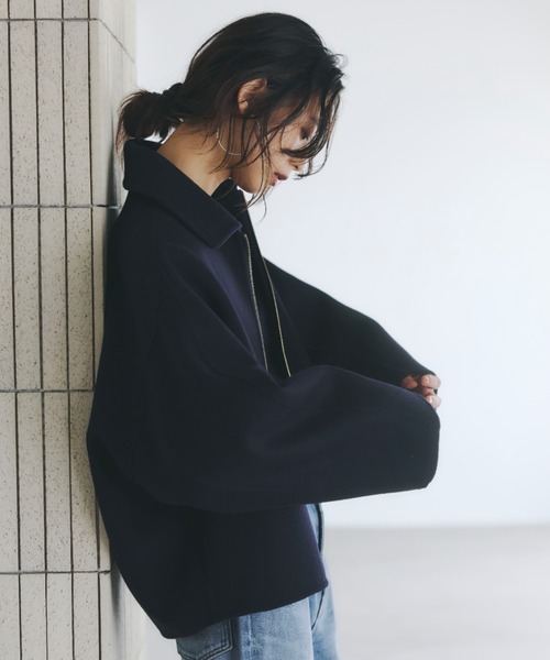 リバーウールショートコート（ブルゾン）｜anuans（アニュアンス）の