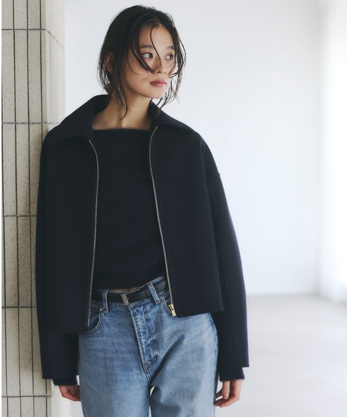 リバーウールショートコート（ブルゾン）｜anuans（アニュアンス）の