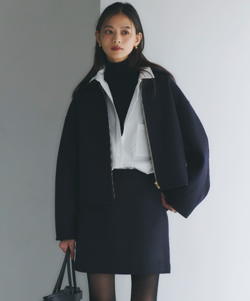 リバーウールショートコート（ブルゾン）｜anuans（アニュアンス）の