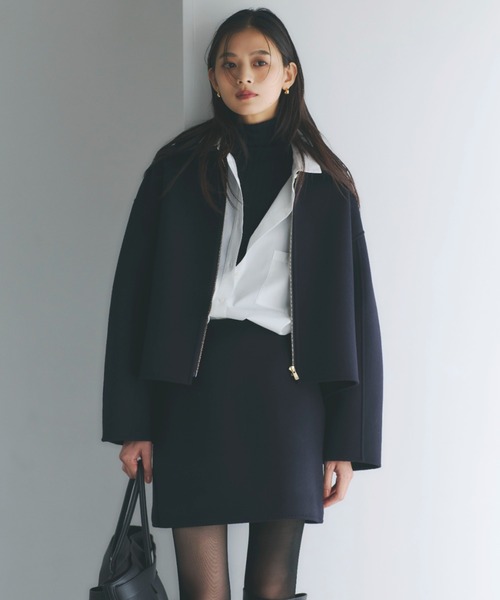 リバーウールショートコート（ブルゾン）｜anuans（アニュアンス）の