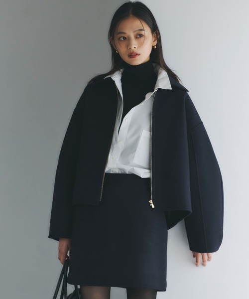 リバーウールショートコート（ブルゾン）｜anuans（アニュアンス）の