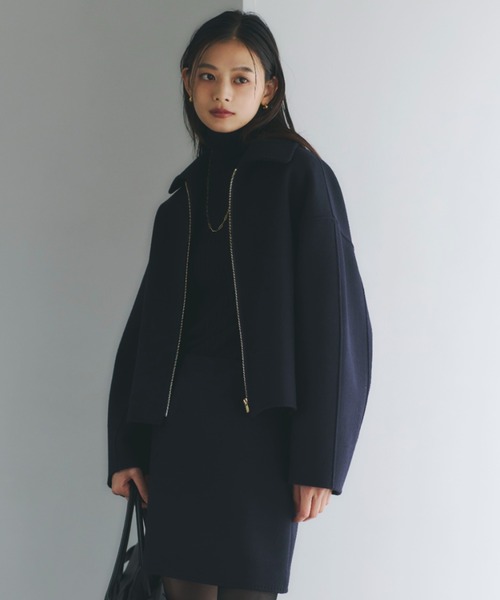 リバーウールショートコート（ブルゾン）｜anuans（アニュアンス）の