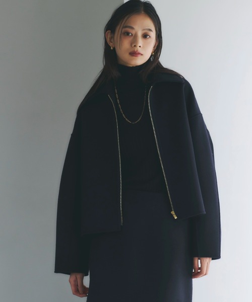 リバーウールショートコート（ブルゾン）｜anuans（アニュアンス