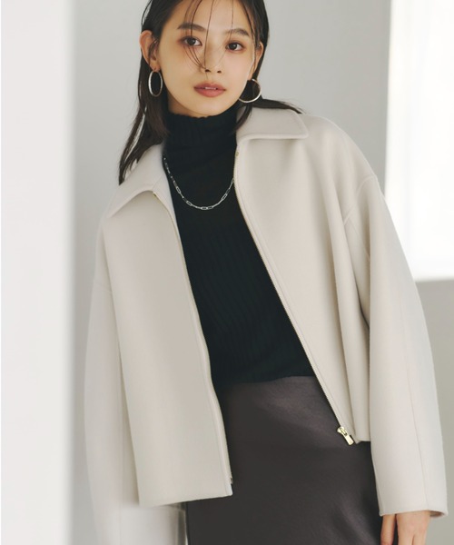 リバーウールショートコート（ブルゾン）｜anuans（アニュアンス）の