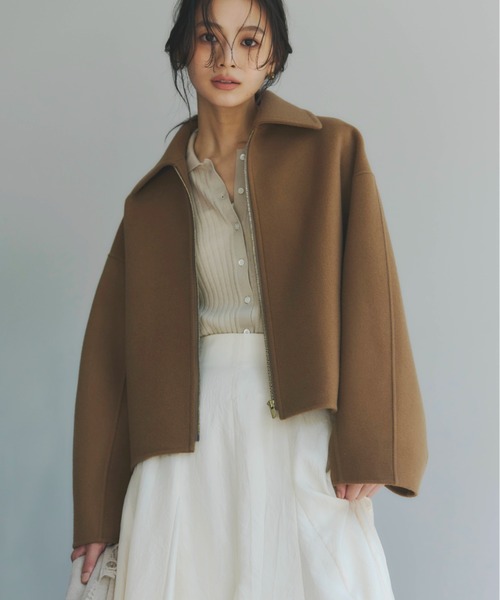 リバーウールショートコート（ブルゾン）｜anuans（アニュアンス）の