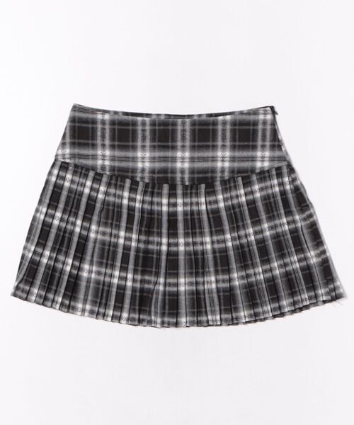 HOOK(フック)の「HOOK for girls チェック柄 プリーツ ミニスカート(スカート・レディース・ブラック/レッド/ネイビー・MEDIUM/SMALL/LARGE)」の18枚目の写真