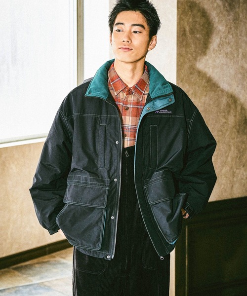 niko and...(ニコアンド)の「ナイロンスタンドブルゾン(ブルゾン・メンズ・スモーク/ブルー/ブラック・MEDIUM/LARGE)」の8枚目の写真