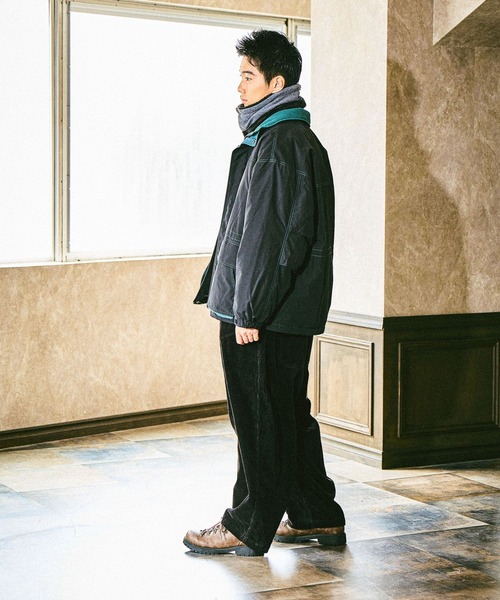 niko and...(ニコアンド)の「ナイロンスタンドブルゾン(ブルゾン・メンズ・スモーク/ブルー/ブラック・MEDIUM/LARGE)」の7枚目の写真