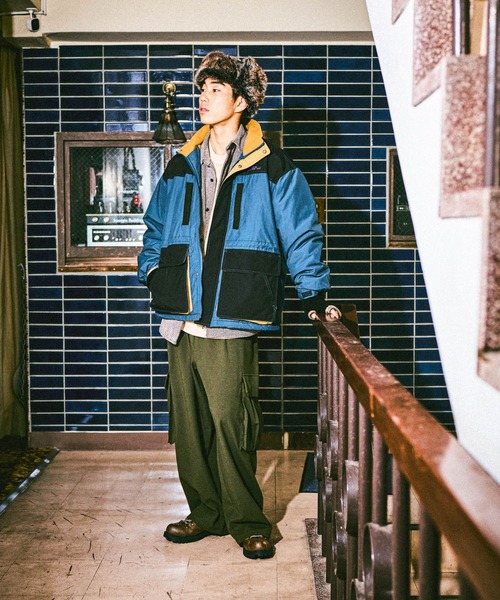 niko and...(ニコアンド)の「ナイロンスタンドブルゾン(ブルゾン・メンズ・スモーク/ブルー/ブラック・MEDIUM/LARGE)」の11枚目の写真