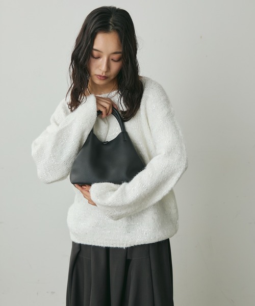 Lunea(ルネア)の「2wayハンドバッグ/コーデュロイポーチ付き(ハンドバッグ・レディース・ホワイト/ブラウン/グレー/ブラック・FREE)」の11枚目の写真