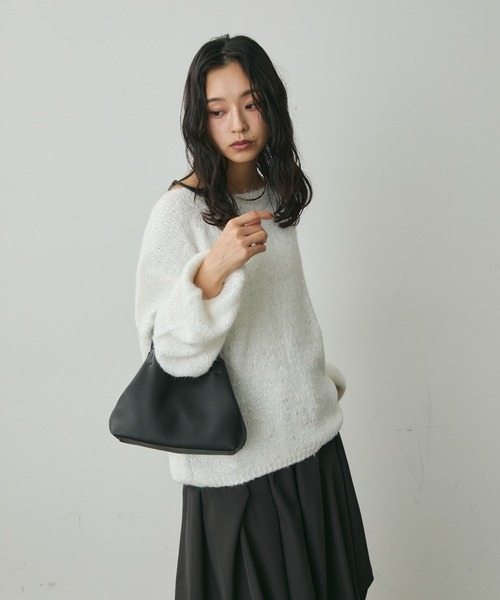Lunea(ルネア)の「2wayハンドバッグ/コーデュロイポーチ付き(ハンドバッグ・レディース・ホワイト/ブラウン/グレー/ブラック・FREE)」の13枚目の写真