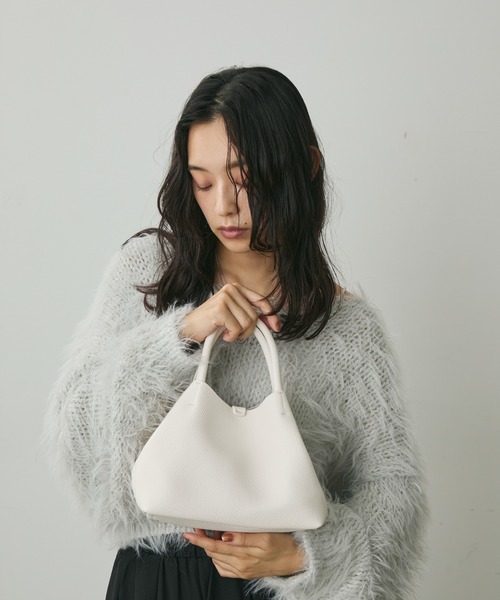 Lunea(ルネア)の「2wayハンドバッグ/コーデュロイポーチ付き(ハンドバッグ・レディース・ホワイト/ブラウン/グレー/ブラック・FREE)」の7枚目の写真