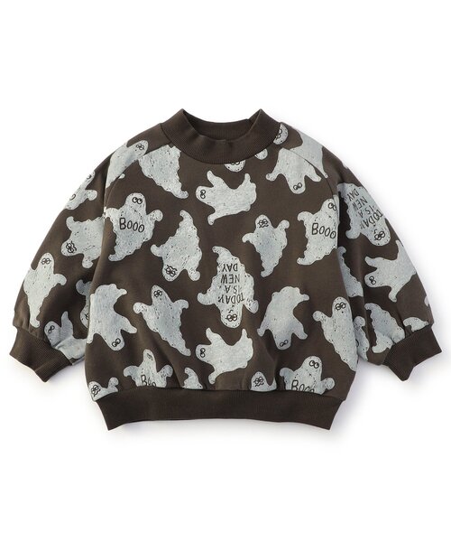 F.O.KIDS（エフオーキッズ）の「【ジュニア対応】3色3柄変形ラグラントレーナー（スウェット・キッズ・チャコール/グリーン/キナリ・80/90/100/110/120/140/130）」の3枚目の写真