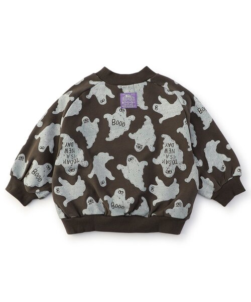 F.O.KIDS（エフオーキッズ）の「【ジュニア対応】3色3柄変形ラグラントレーナー（スウェット・キッズ・チャコール/グリーン/キナリ・80/90/100/110/120/140/130）」の4枚目の写真