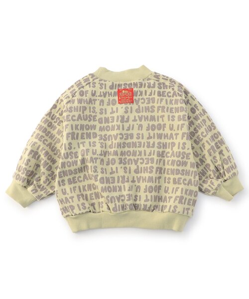 F.O.KIDS（エフオーキッズ）の「【ジュニア対応】3色3柄変形ラグラントレーナー（スウェット・キッズ・チャコール/グリーン/キナリ・80/90/100/110/120/140/130）」の5枚目の写真