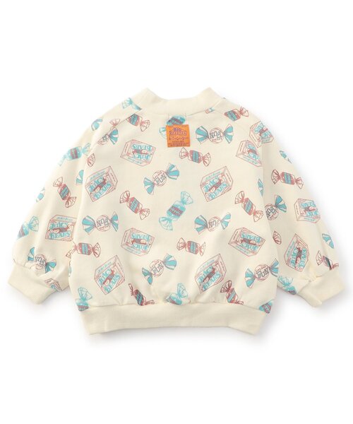 F.O.KIDS（エフオーキッズ）の「【ジュニア対応】3色3柄変形ラグラントレーナー（スウェット・キッズ・チャコール/グリーン/キナリ・80/90/100/110/120/140/130）」の6枚目の写真