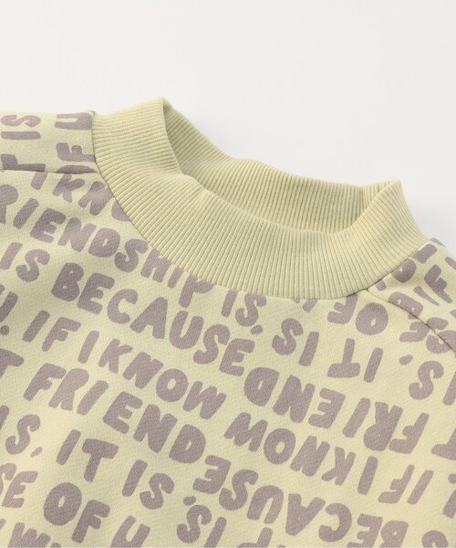 F.O.KIDS（エフオーキッズ）の「【ジュニア対応】3色3柄変形ラグラントレーナー（スウェット・キッズ・チャコール/グリーン/キナリ・80/90/100/110/120/140/130）」の7枚目の写真