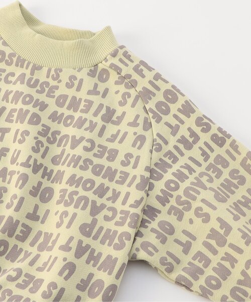 F.O.KIDS（エフオーキッズ）の「【ジュニア対応】3色3柄変形ラグラントレーナー（スウェット・キッズ・チャコール/グリーン/キナリ・80/90/100/110/120/140/130）」の9枚目の写真