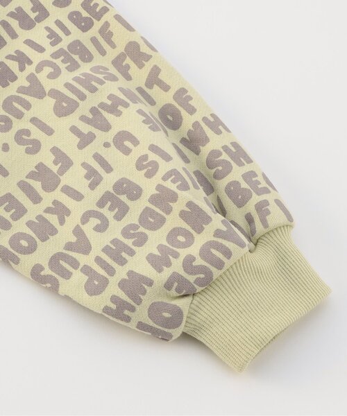 F.O.KIDS（エフオーキッズ）の「【ジュニア対応】3色3柄変形ラグラントレーナー（スウェット・キッズ・チャコール/グリーン/キナリ・80/90/100/110/120/140/130）」の10枚目の写真