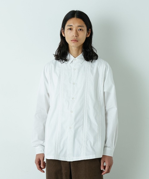 セール】「HOTEL LACE」デザインステッチロングスリーブシャツ（シャツ