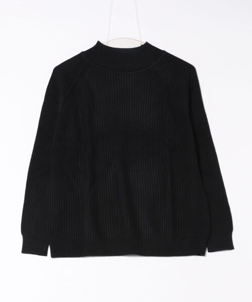 Lace Ladies(レースレディース)の「ウールタッチ ハイネック ラグラン ニット プルオーバー(ニット/セーター・レディース・モカ/アイボリー/ブラック/グレイッシュベージュ・FREE)」の13枚目の写真