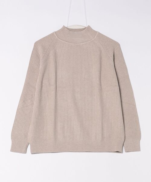 Lace Ladies(レースレディース)の「ウールタッチ ハイネック ラグラン ニット プルオーバー(ニット/セーター・レディース・モカ/アイボリー/ブラック/グレイッシュベージュ・FREE)」の14枚目の写真