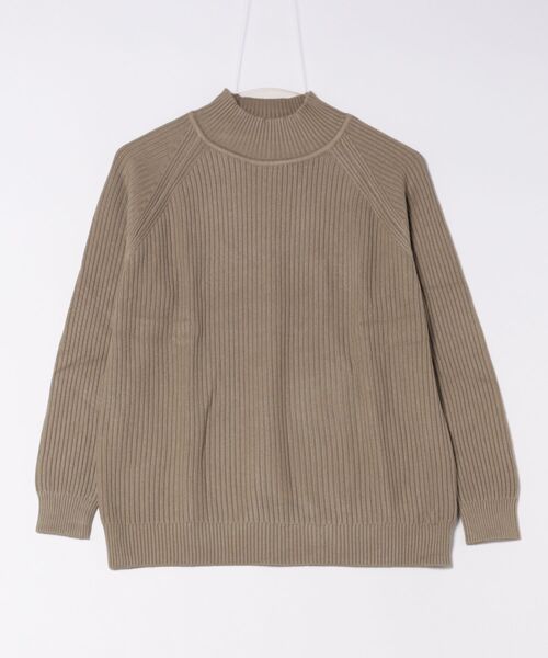 Lace Ladies(レースレディース)の「ウールタッチ ハイネック ラグラン ニット プルオーバー(ニット/セーター・レディース・モカ/アイボリー/ブラック/グレイッシュベージュ・FREE)」の12枚目の写真