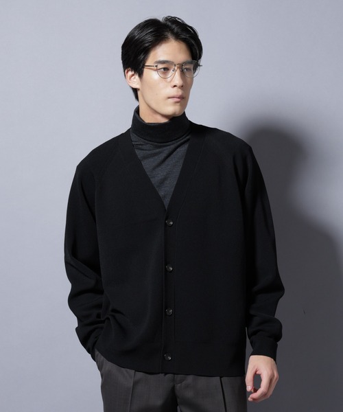 NANO universe（ナノユニバース）の「ELITE 7 FUNCTION W-FACE カーディガン（カーディガン/ボレロ・メンズ・カーキ/ブラック/チャコール・M/L）」の2枚目の写真