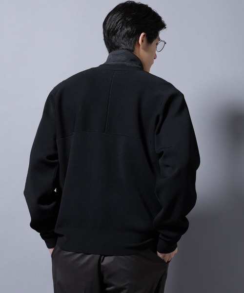NANO universe（ナノユニバース）の「ELITE 7 FUNCTION W-FACE カーディガン（カーディガン/ボレロ・メンズ・カーキ/ブラック/チャコール・M/L）」の6枚目の写真