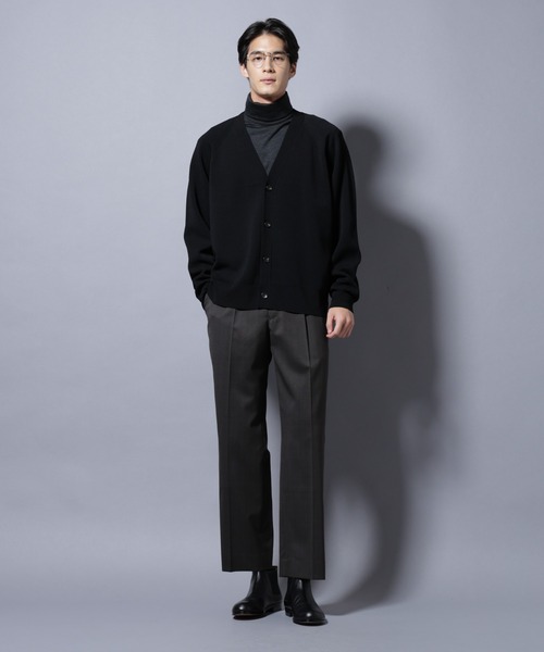 NANO universe（ナノユニバース）の「ELITE 7 FUNCTION W-FACE カーディガン（カーディガン/ボレロ・メンズ・カーキ/ブラック/チャコール・M/L）」の7枚目の写真