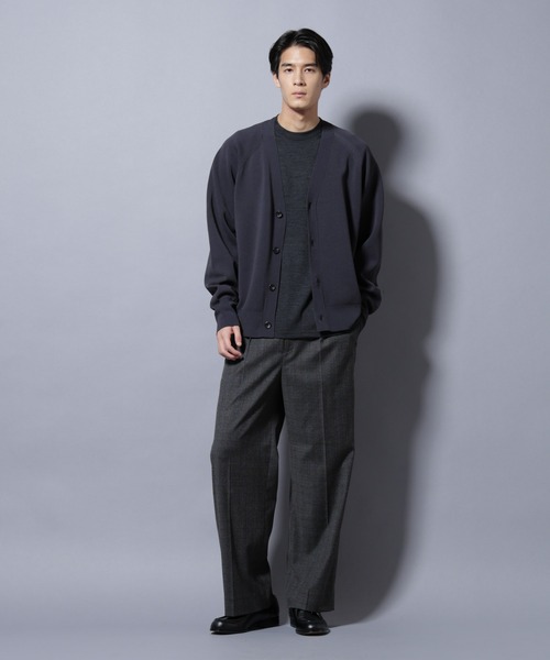 NANO universe（ナノユニバース）の「ELITE 7 FUNCTION W-FACE カーディガン（カーディガン/ボレロ・メンズ・カーキ/ブラック/チャコール・M/L）」の14枚目の写真