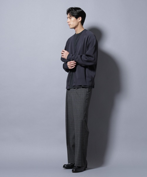 NANO universe（ナノユニバース）の「ELITE 7 FUNCTION W-FACE カーディガン（カーディガン/ボレロ・メンズ・カーキ/ブラック/チャコール・M/L）」の16枚目の写真