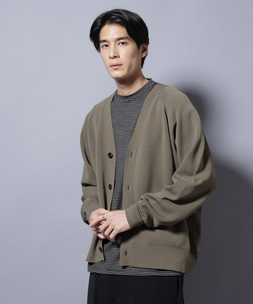 NANO universe（ナノユニバース）の「ELITE 7 FUNCTION W-FACE カーディガン（カーディガン/ボレロ・メンズ・カーキ/ブラック/チャコール・M/L）」の18枚目の写真